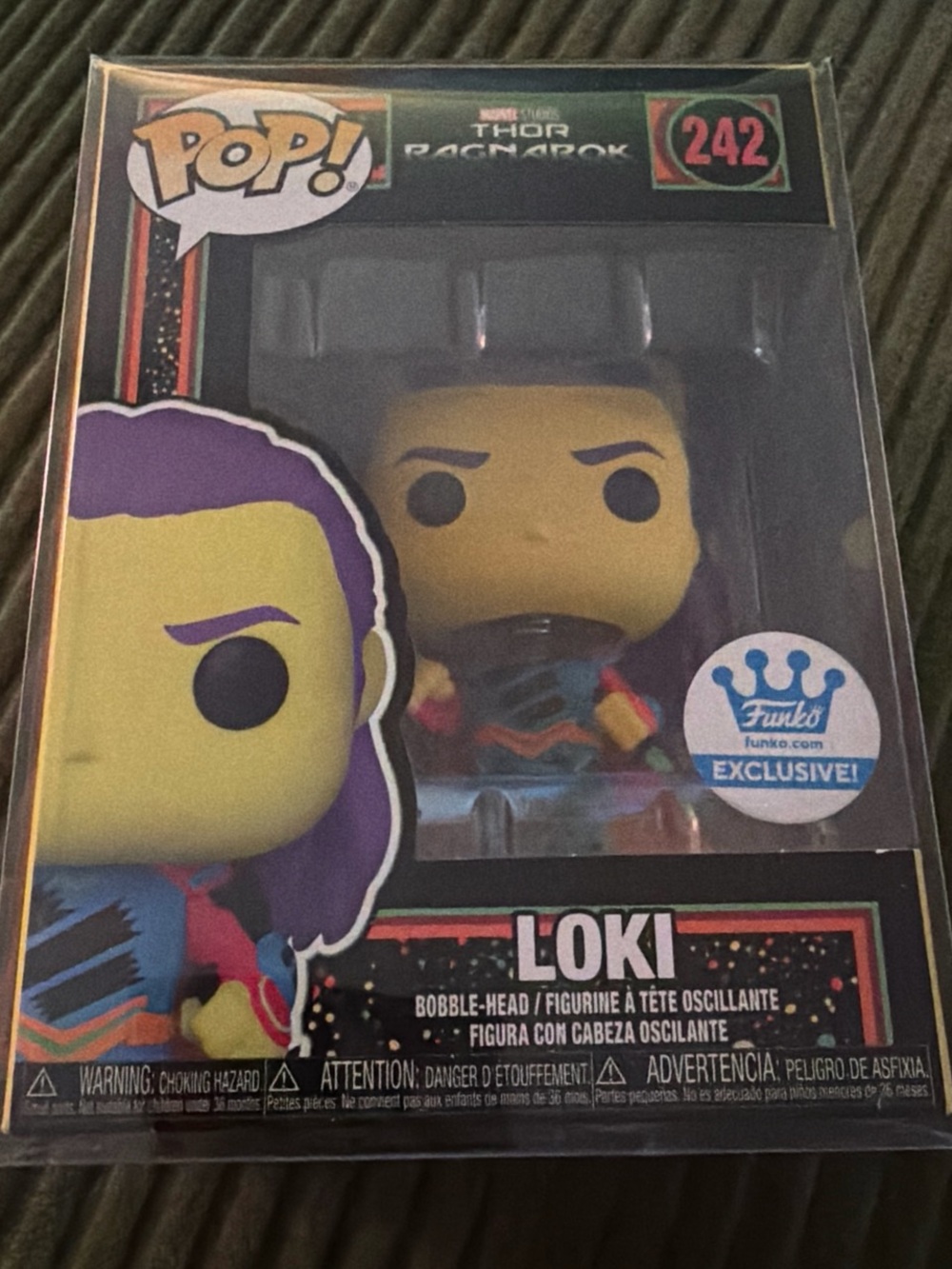 Loki Funko exclusive black light